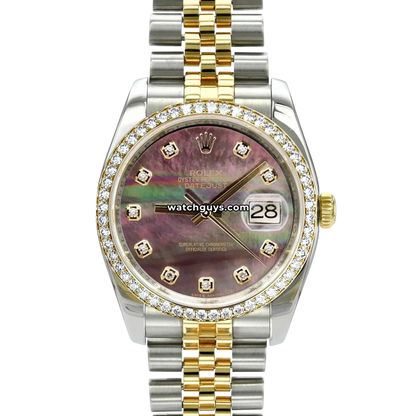 Rolex Datejust 116243 Dark Mother of Pearl Diamond