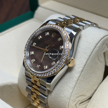 Rolex Datejust 116243 Dark Mother of Pearl Diamond