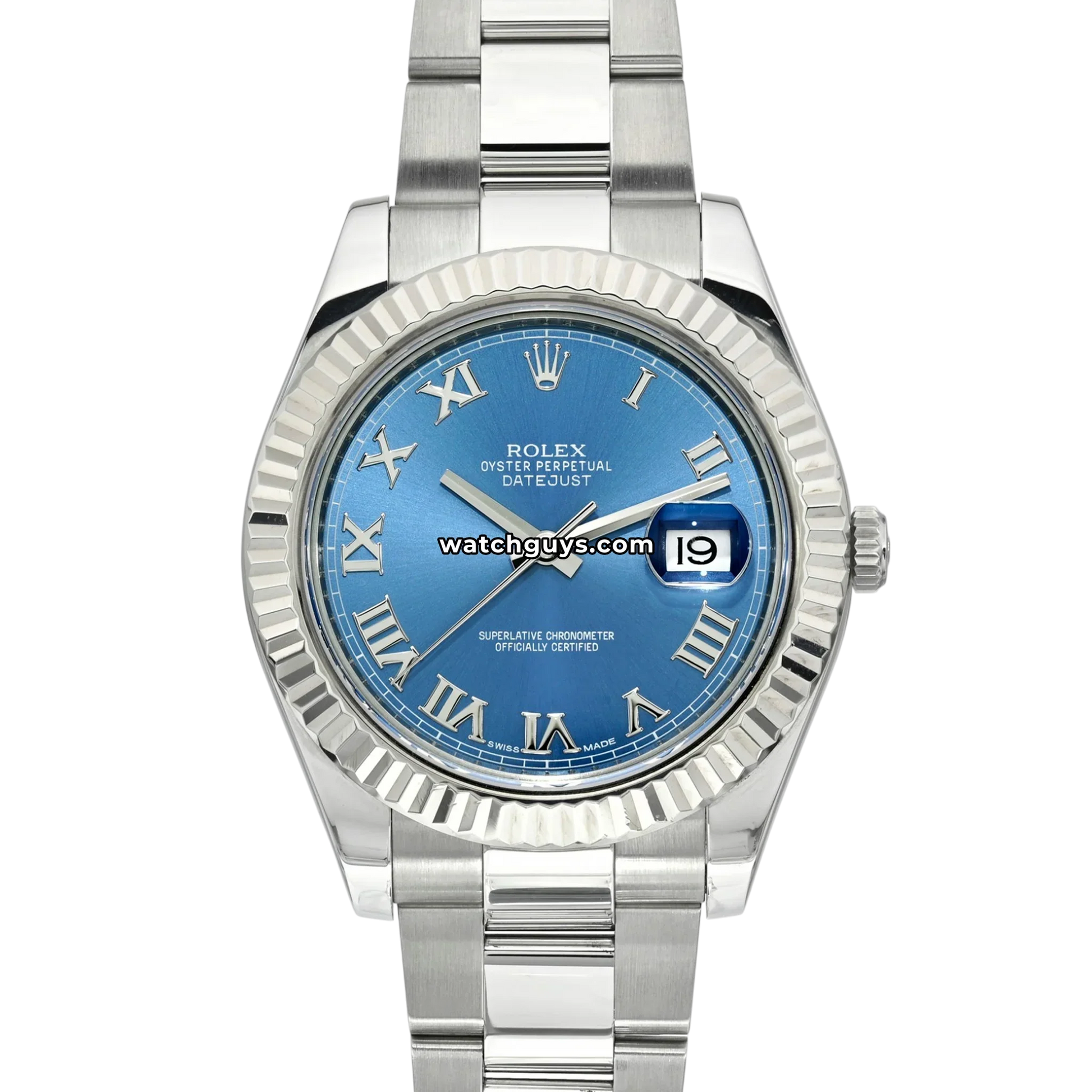 Rolex Datejust 116334 Blue Roman Oyster
