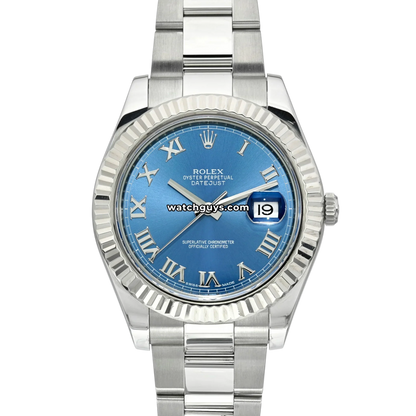 Rolex Datejust 116334 Blue Roman Oyster