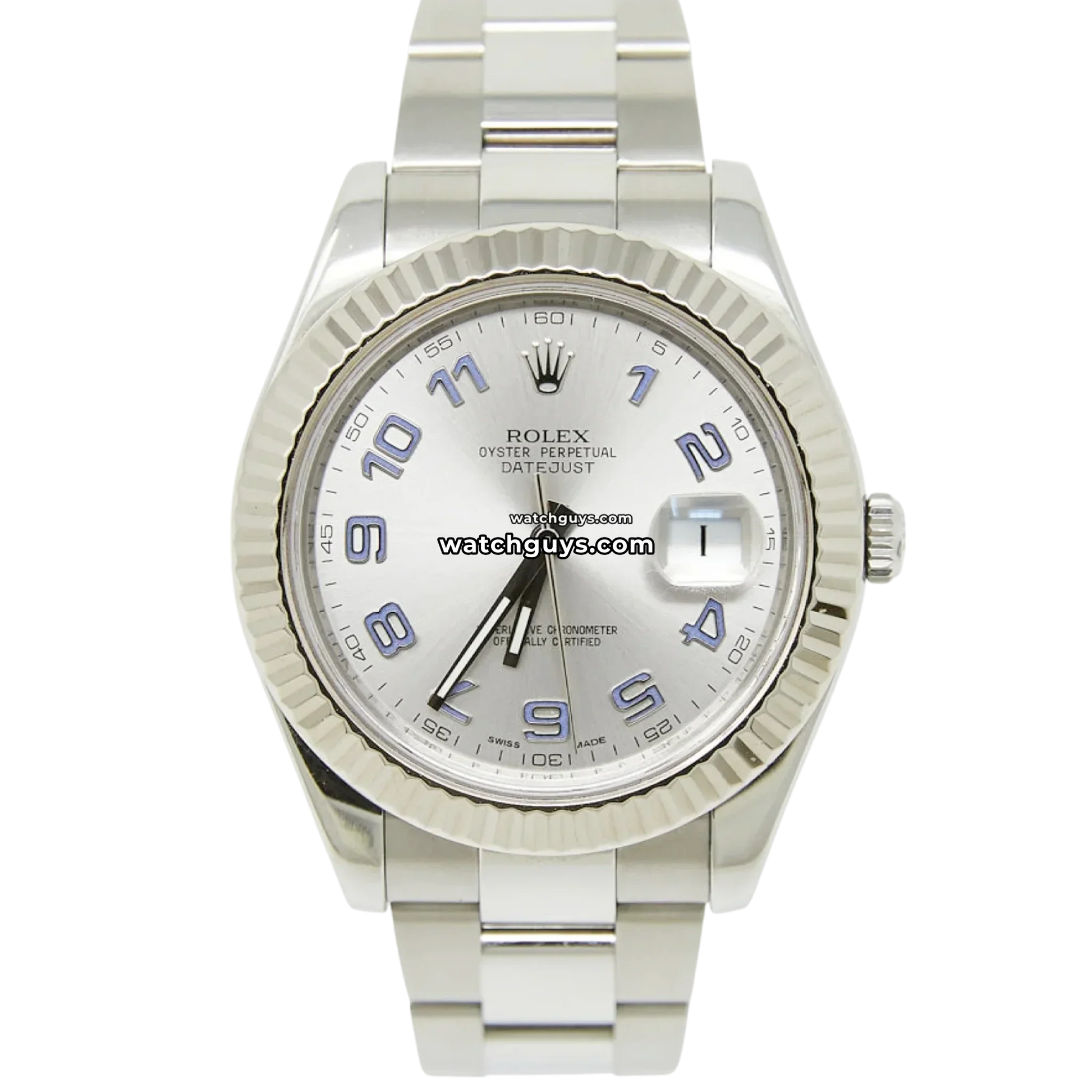 Rolex Datejust 116334 Silver Arabic