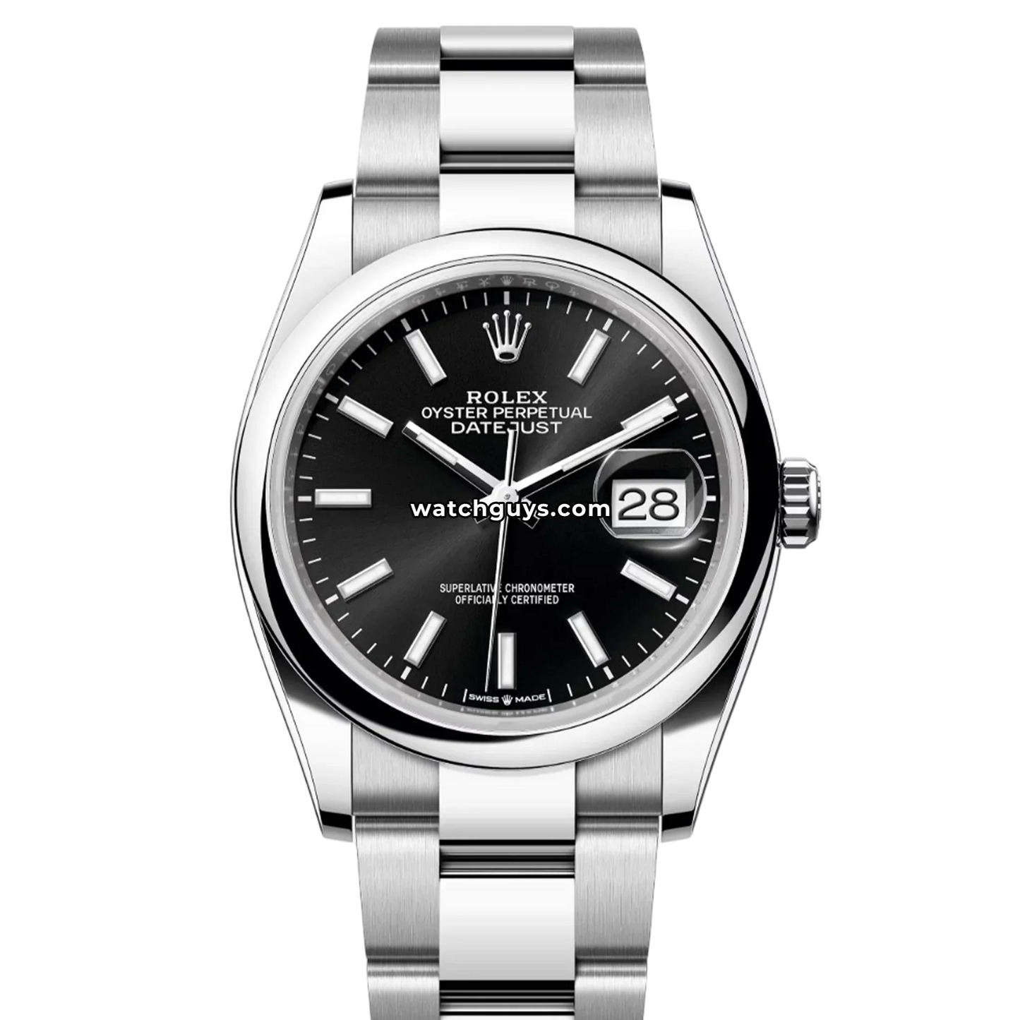 Rolex Datejust 126200 Black Index Oyster