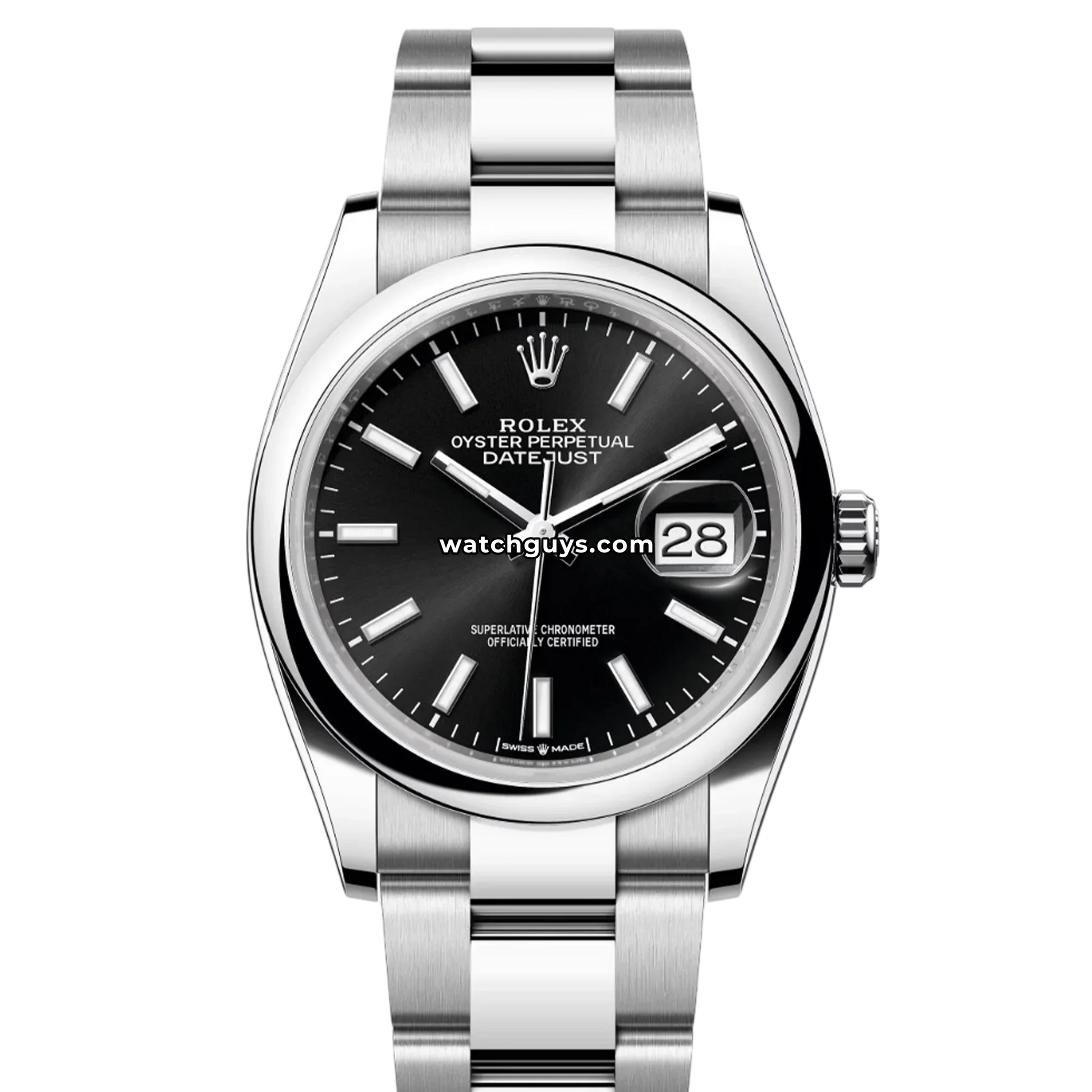 Rolex Datejust 126200 Black Index Oyster
