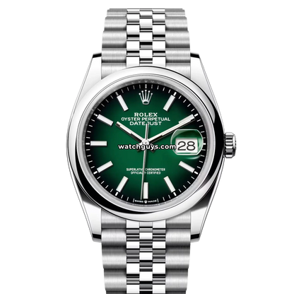 Rolex Datejust 126200 Green "Ombre" Jubilee