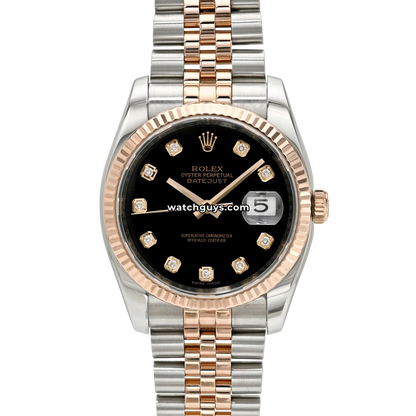 Rolex Datejust 116231 Black Diamond Jubilee