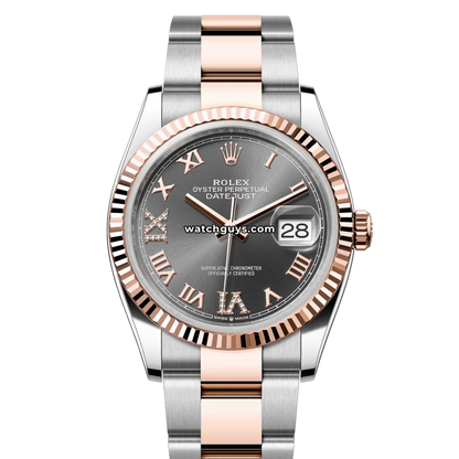 Rolex Datejust 126231 Slate Roman Diamond Oyster