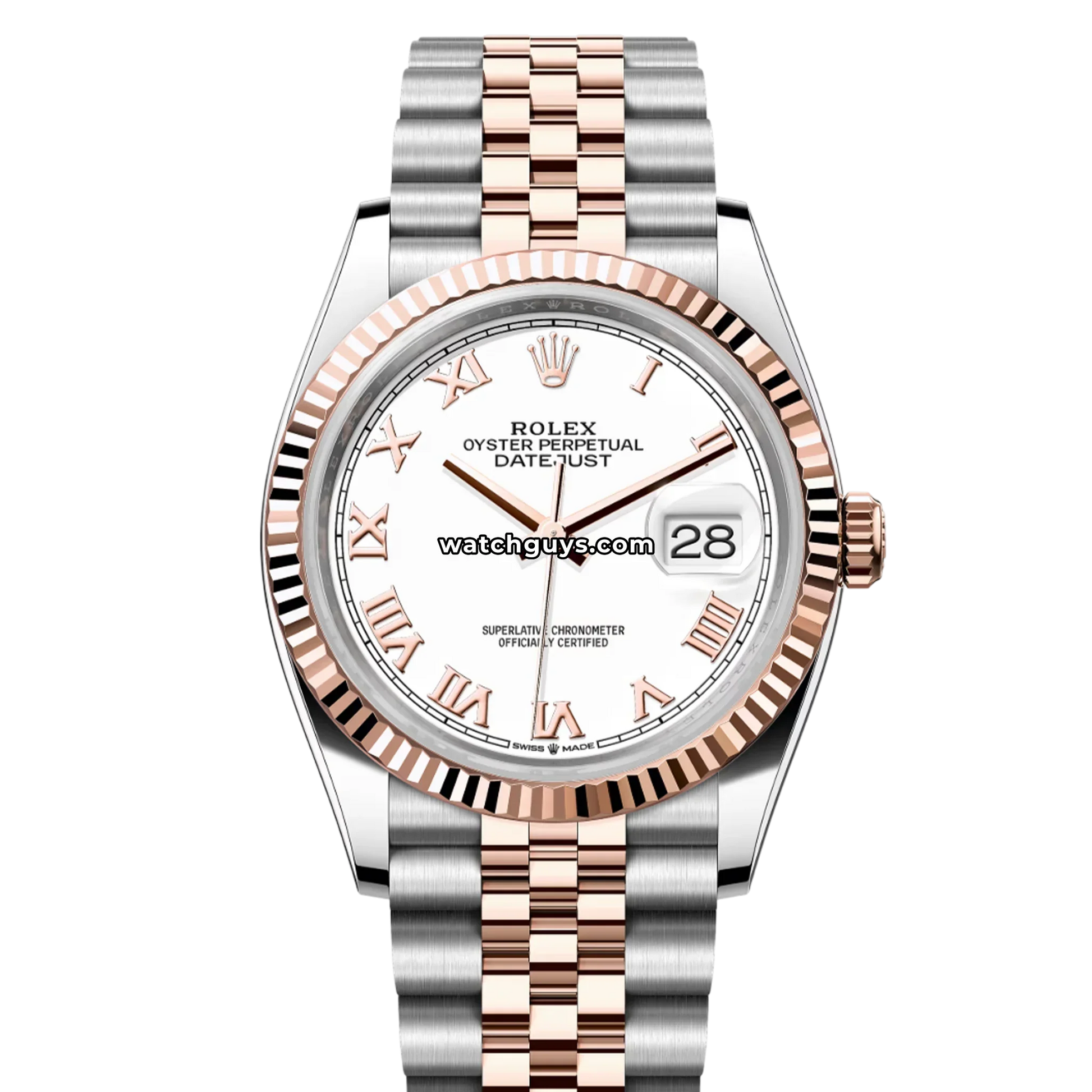 Rolex Datejust 126231 White Roman Jubilee