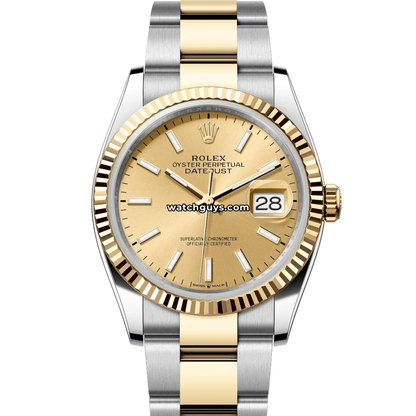 Rolex Datejust 126233 Champagne Index Oyster