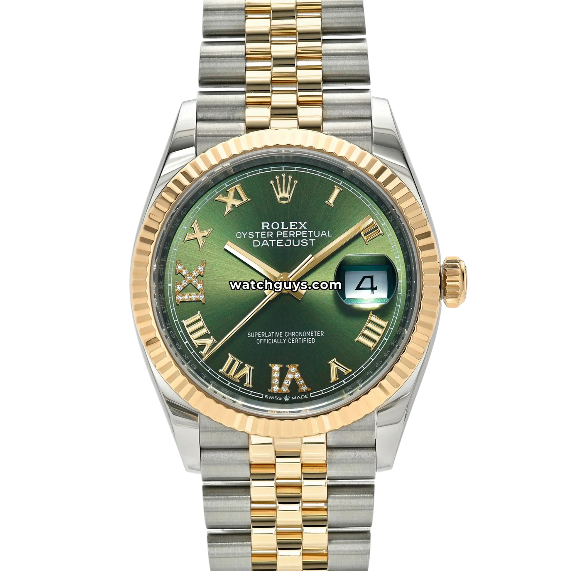Rolex Datejust 126233 Green Roman Diamond Jubilee
