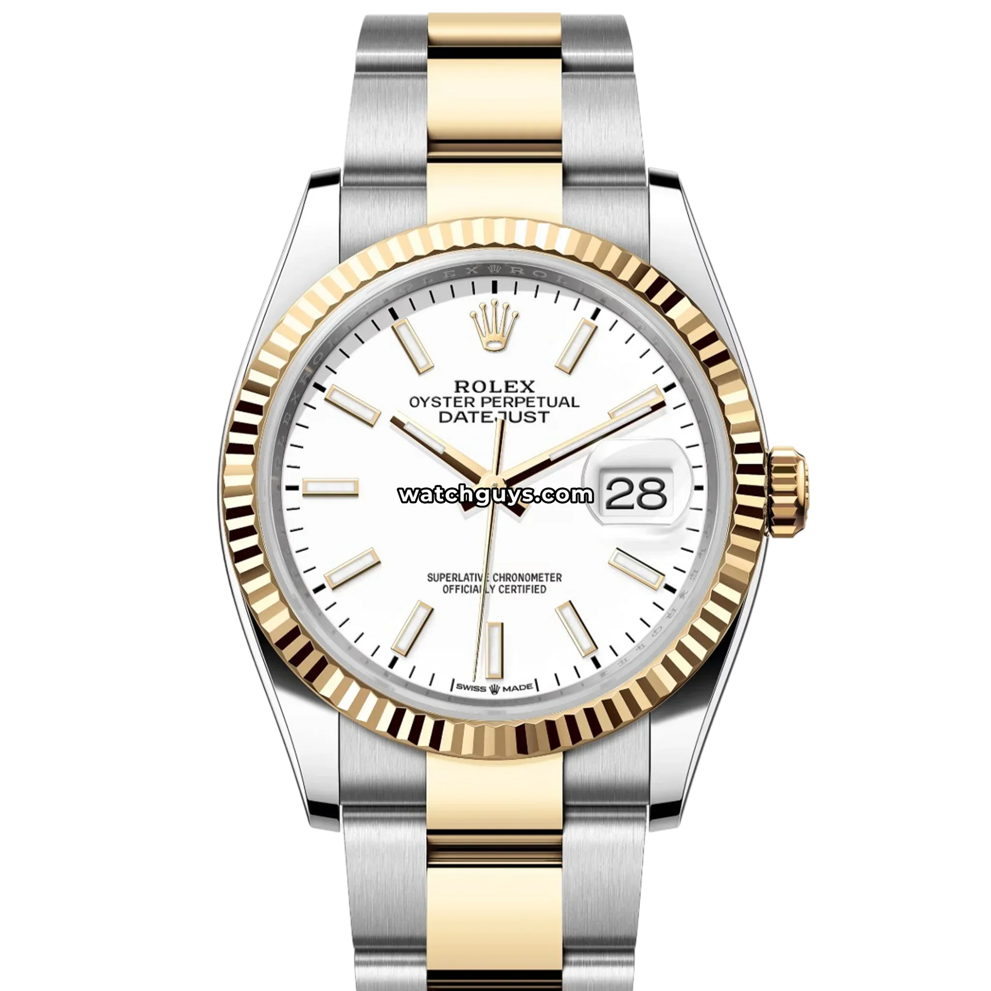Rolex Datejust 126233 White Index Oyster