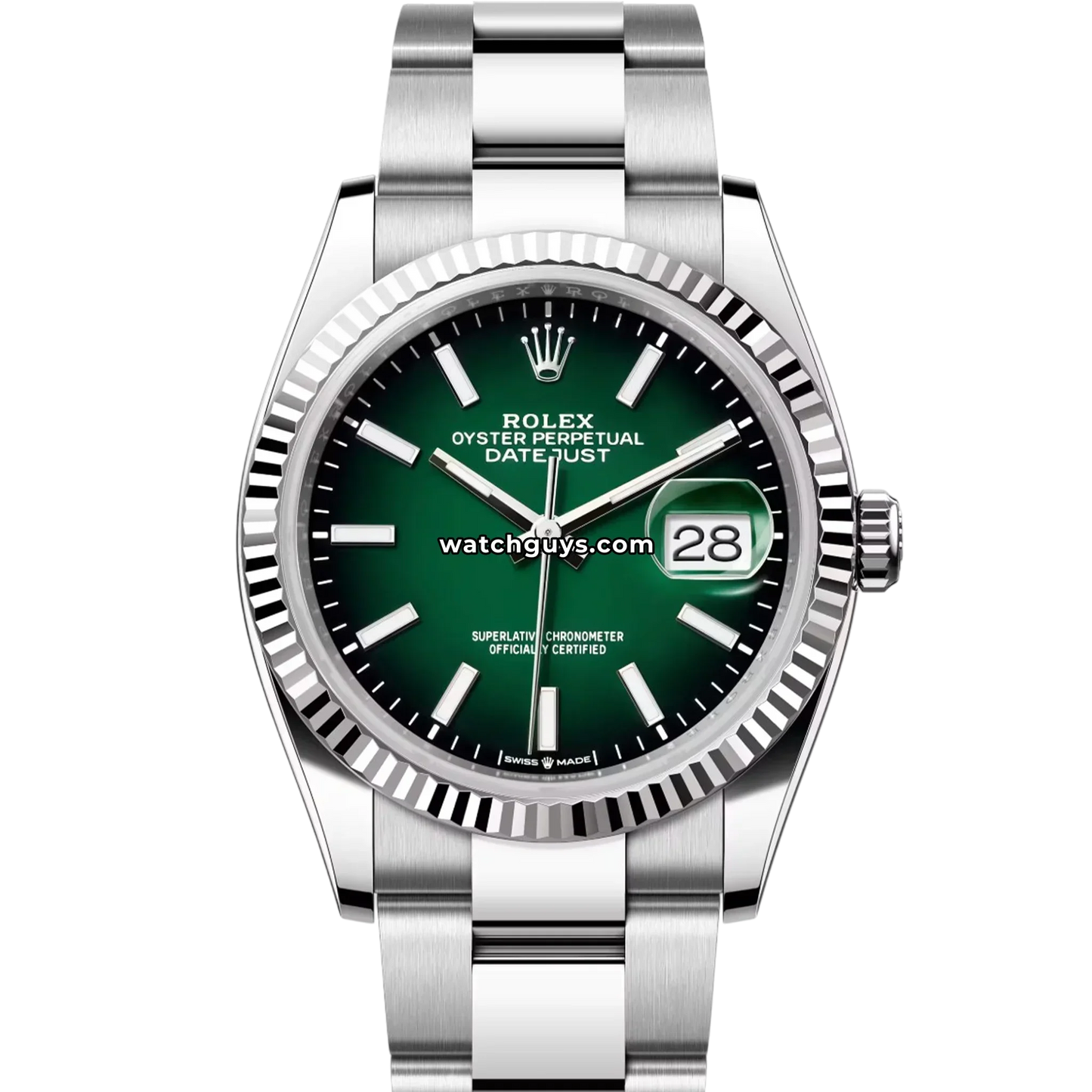 Rolex Datejust 126234 Green "Ombre" Oyster