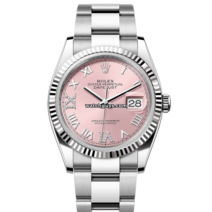 Rolex Datejust 126234 Pink Diamond Roman Oyster