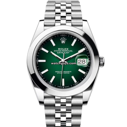 Rolex Datejust 126300 Green "Ombre" Jubilee