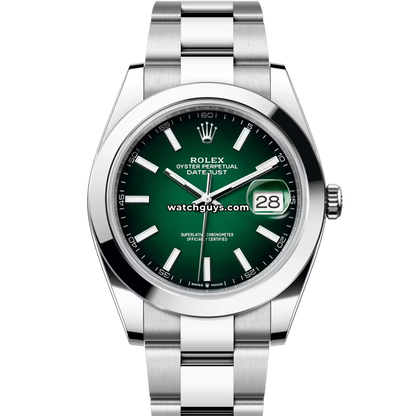 Rolex Datejust 126300 Green "Ombre" Oyster
