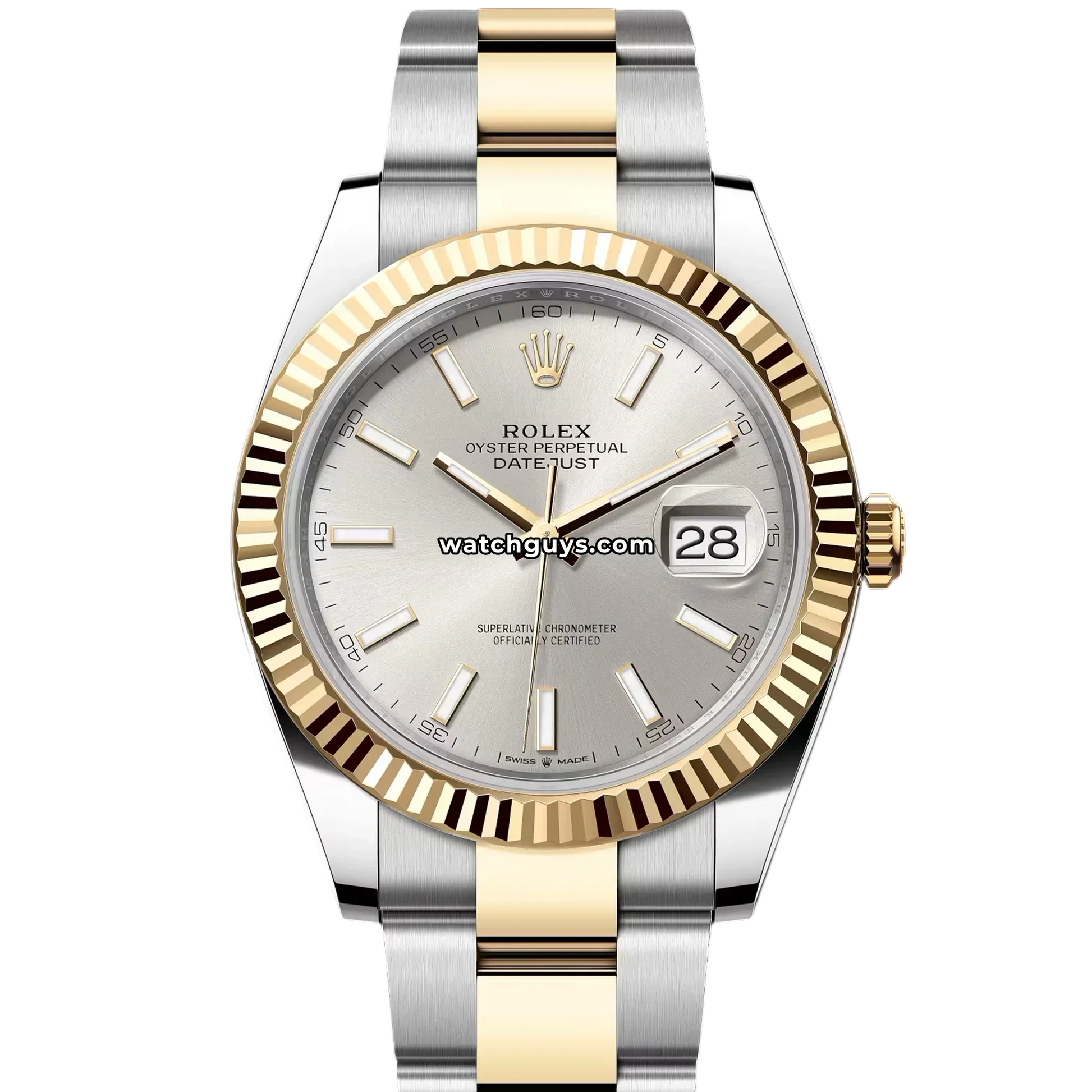 Rolex Datejust 126333 Silver Index Two Tone Oyster