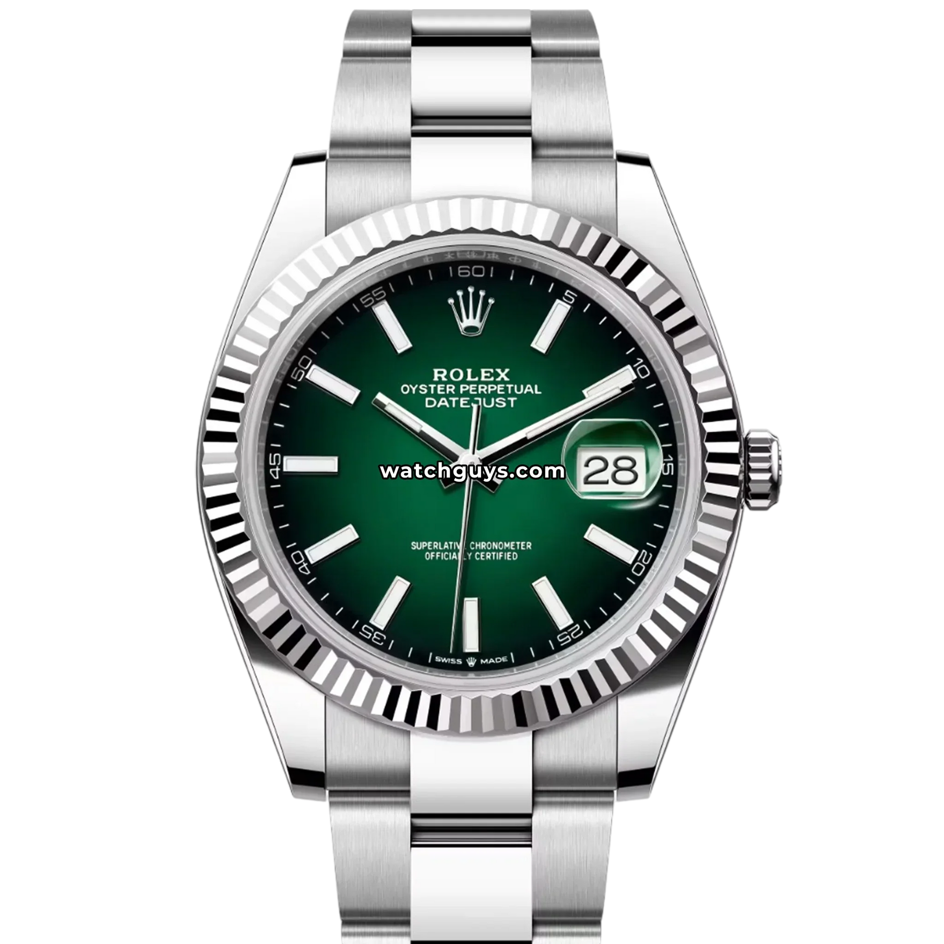 Rolex Datejust 126334 Green "Ombre" Oyster