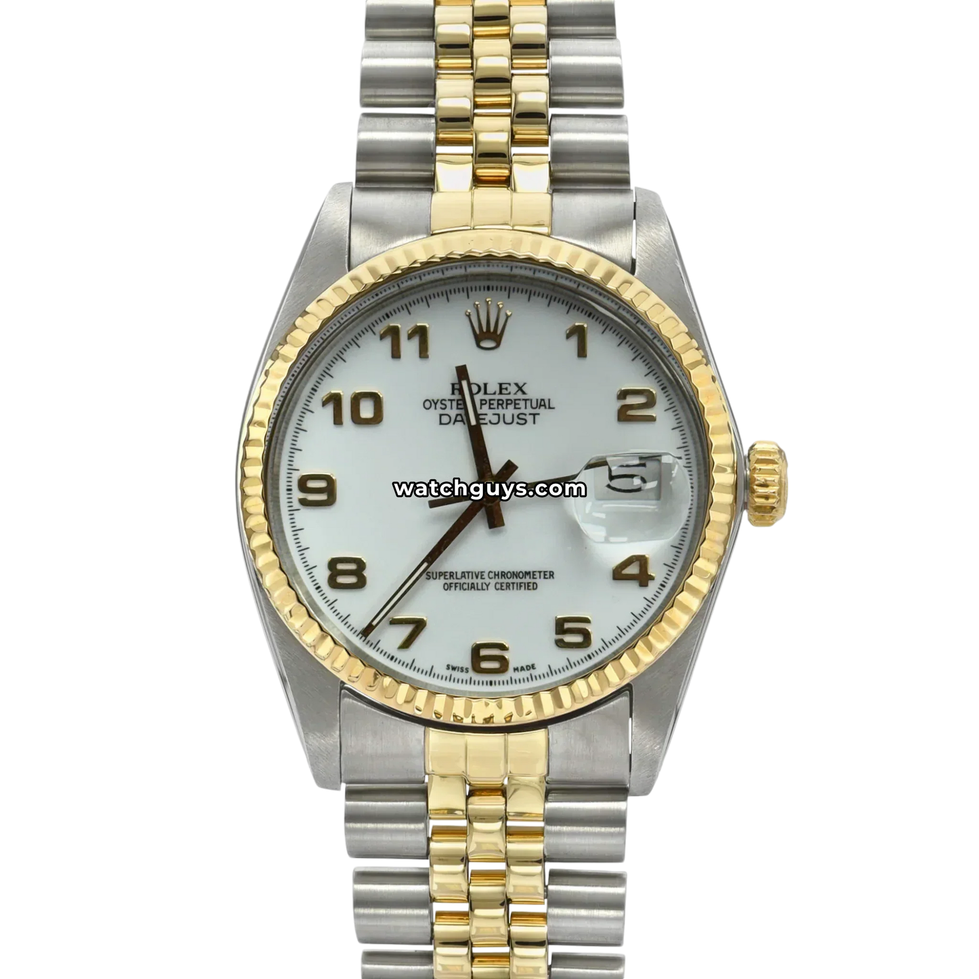 Rolex Datejust 16013 White Arabic Jubilee