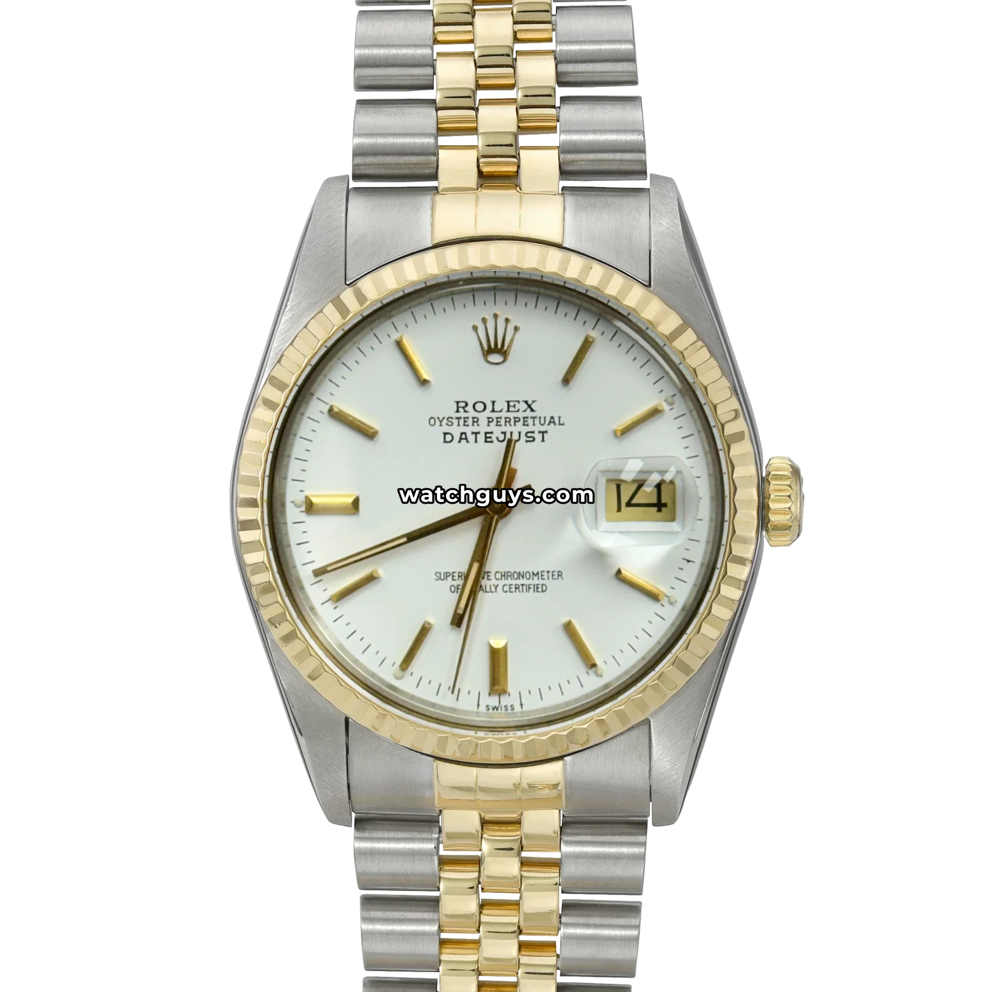 Rolex Datejust 16013 White Index Jubilee