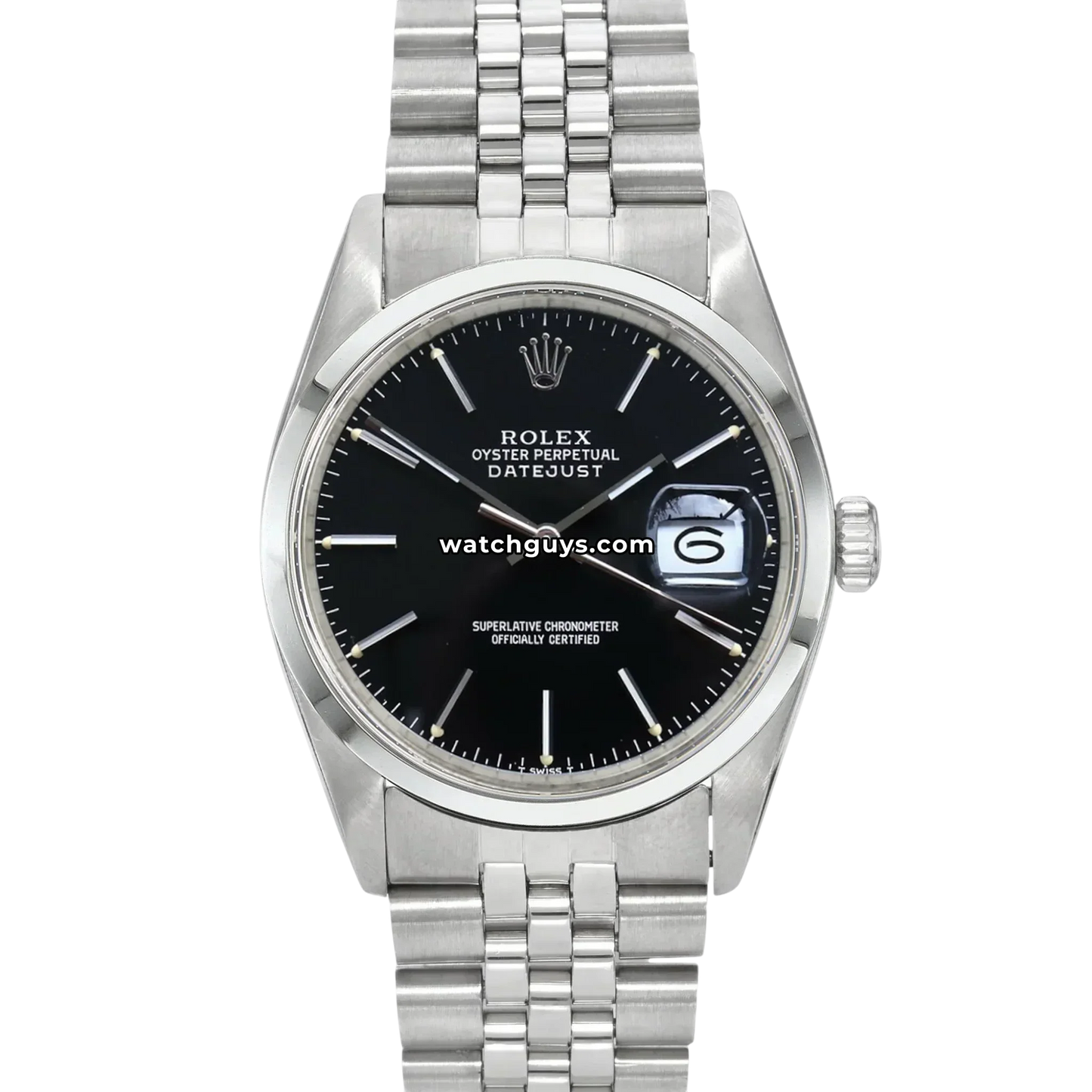 Rolex Datejust 16200 Black Index Jubilee