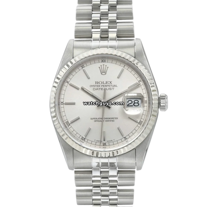 Rolex Datejust 16234 Silver Index Jubilee