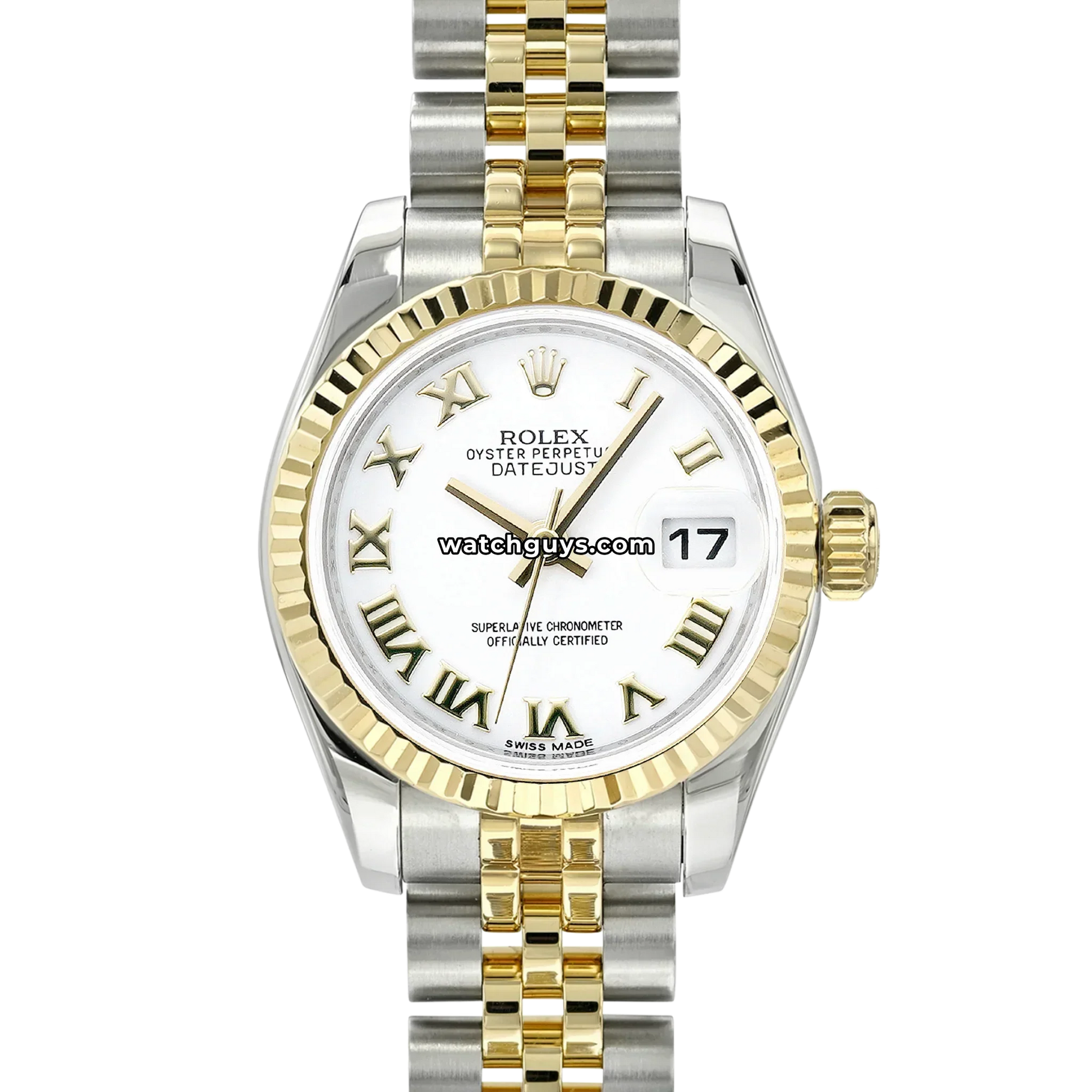 Rolex Datejust 179173 White Roman Jubilee