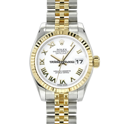 Rolex Datejust 179173 White Roman Jubilee