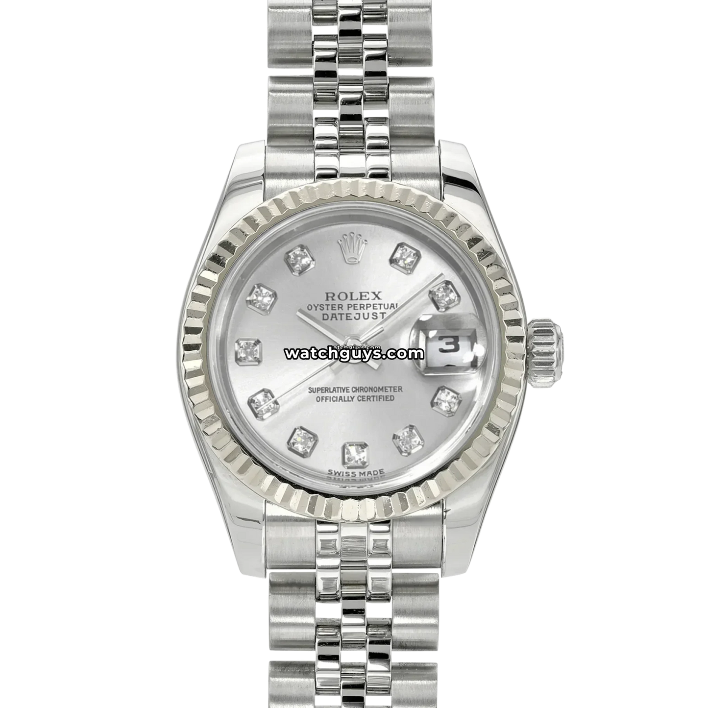Rolex Datejust 179174 Silver Diamond