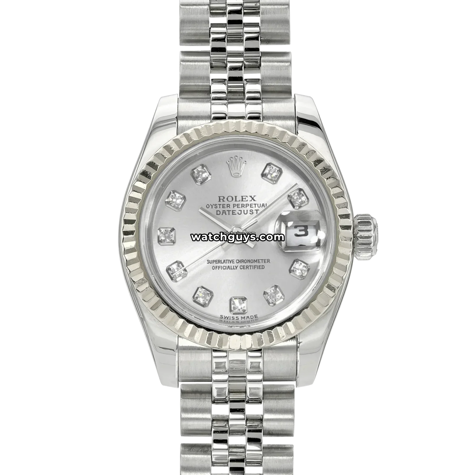 Rolex Datejust 179174 Silver Diamond
