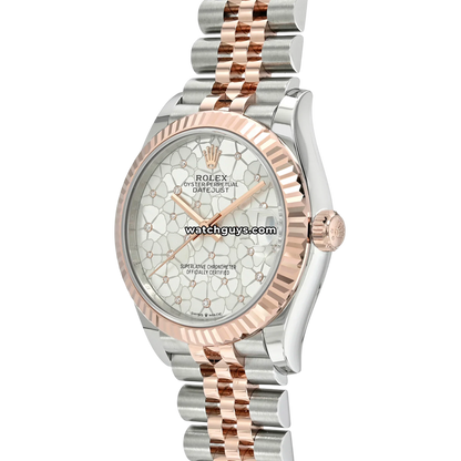 Rolex Datejust 278271 Silver Floral Diamond