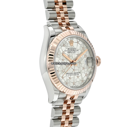 Rolex Datejust 278271 Silver Floral Diamond
