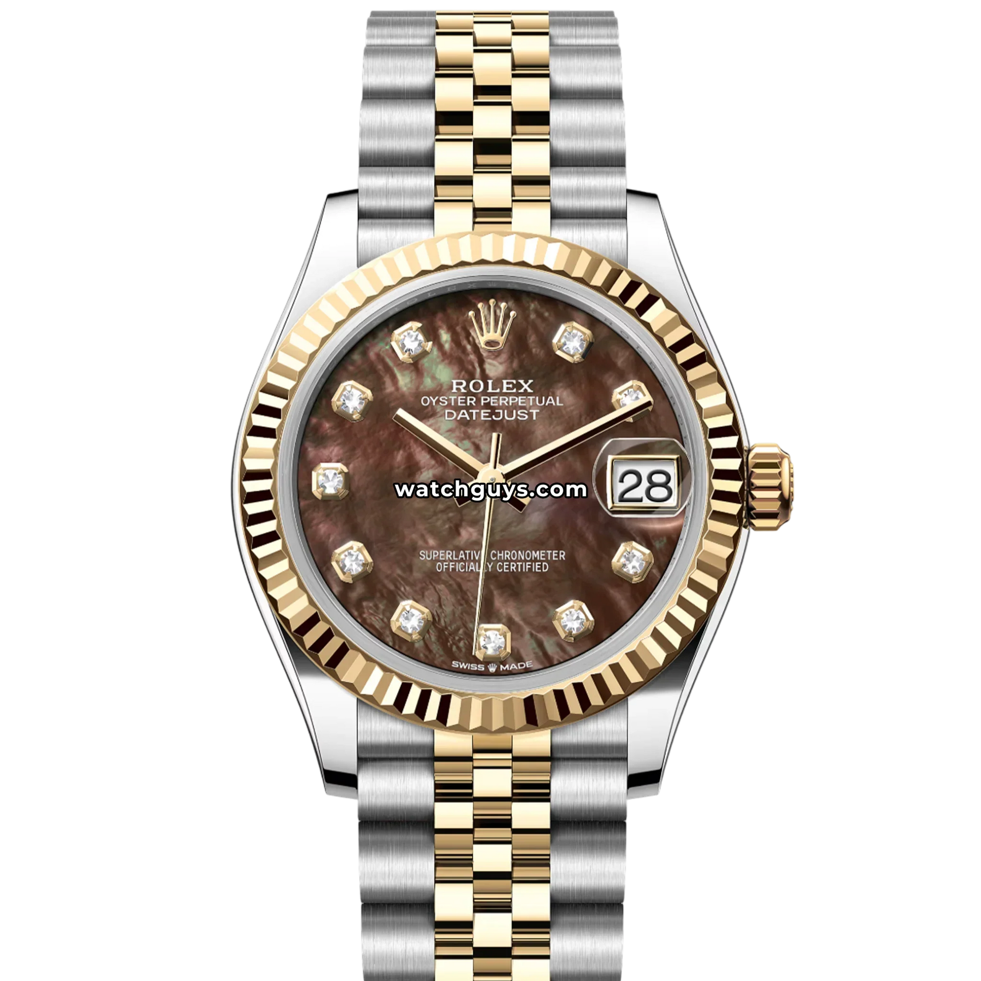 Rolex Datejust 278273 Black Mother of Pearl Diamond Jubilee