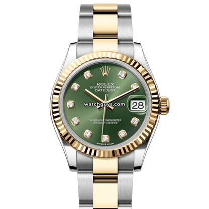 Rolex Datejust 278273 Green Diamond Oyster
