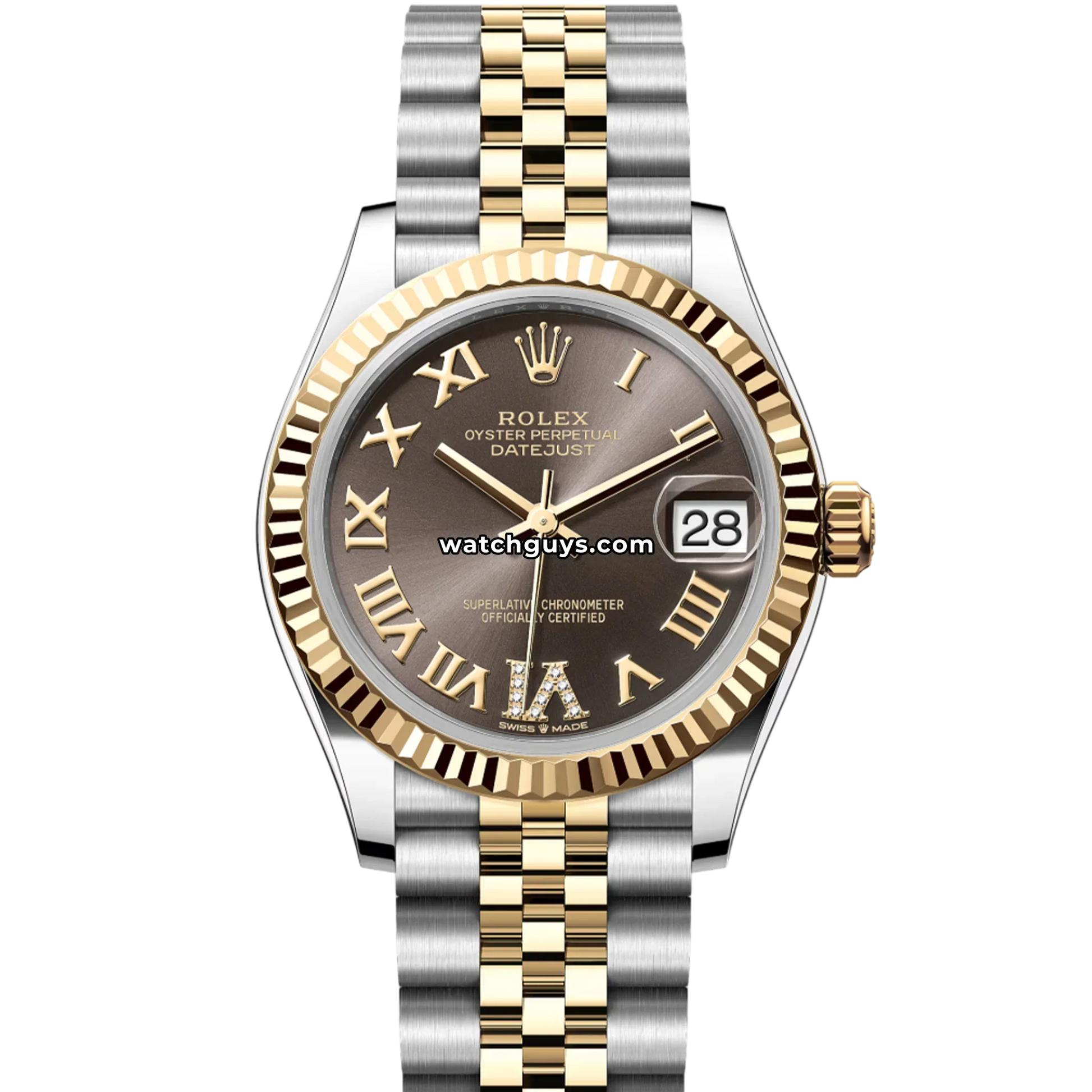 Rolex Datejust 278273 Grey Roman Diamond Jubilee