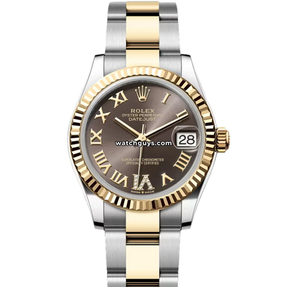 Rolex Datejust 278273 Grey Roman Diamond Oyster