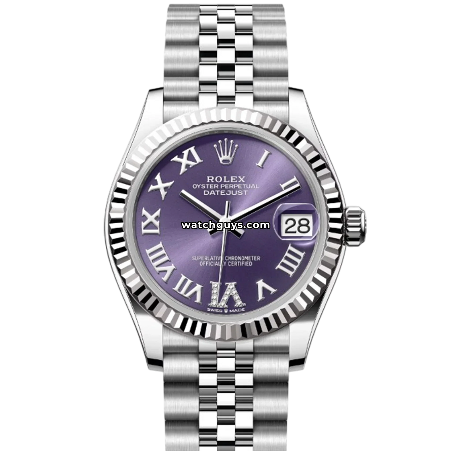 Rolex Datejust 278274 Aubergine Roman Diamond VI