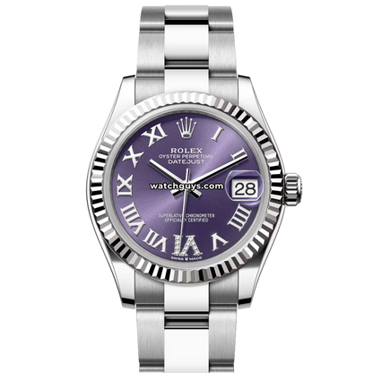 Rolex Datejust 278274 Aubergine Roman Diamond VI Oyster