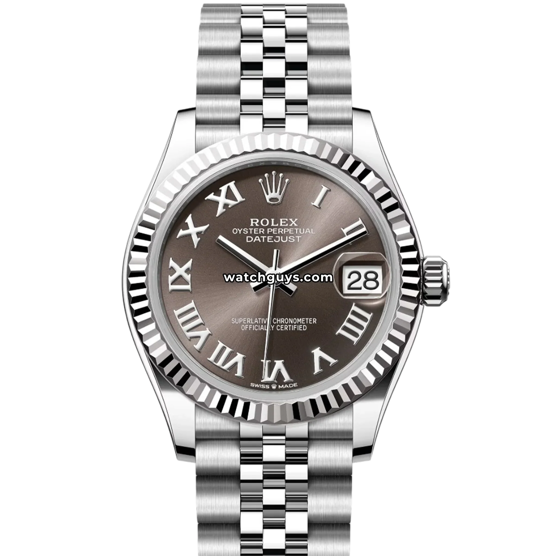 Rolex Datejust 278274 Dark Grey Roman Jubilee