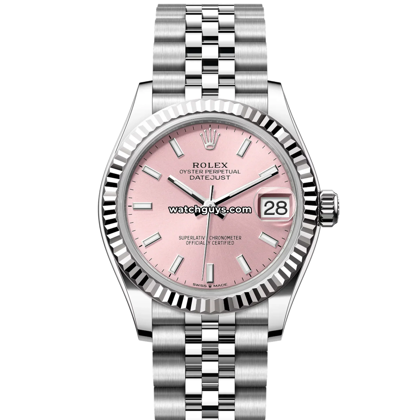 Rolex Datejust 278274 Pink Index Jubilee
