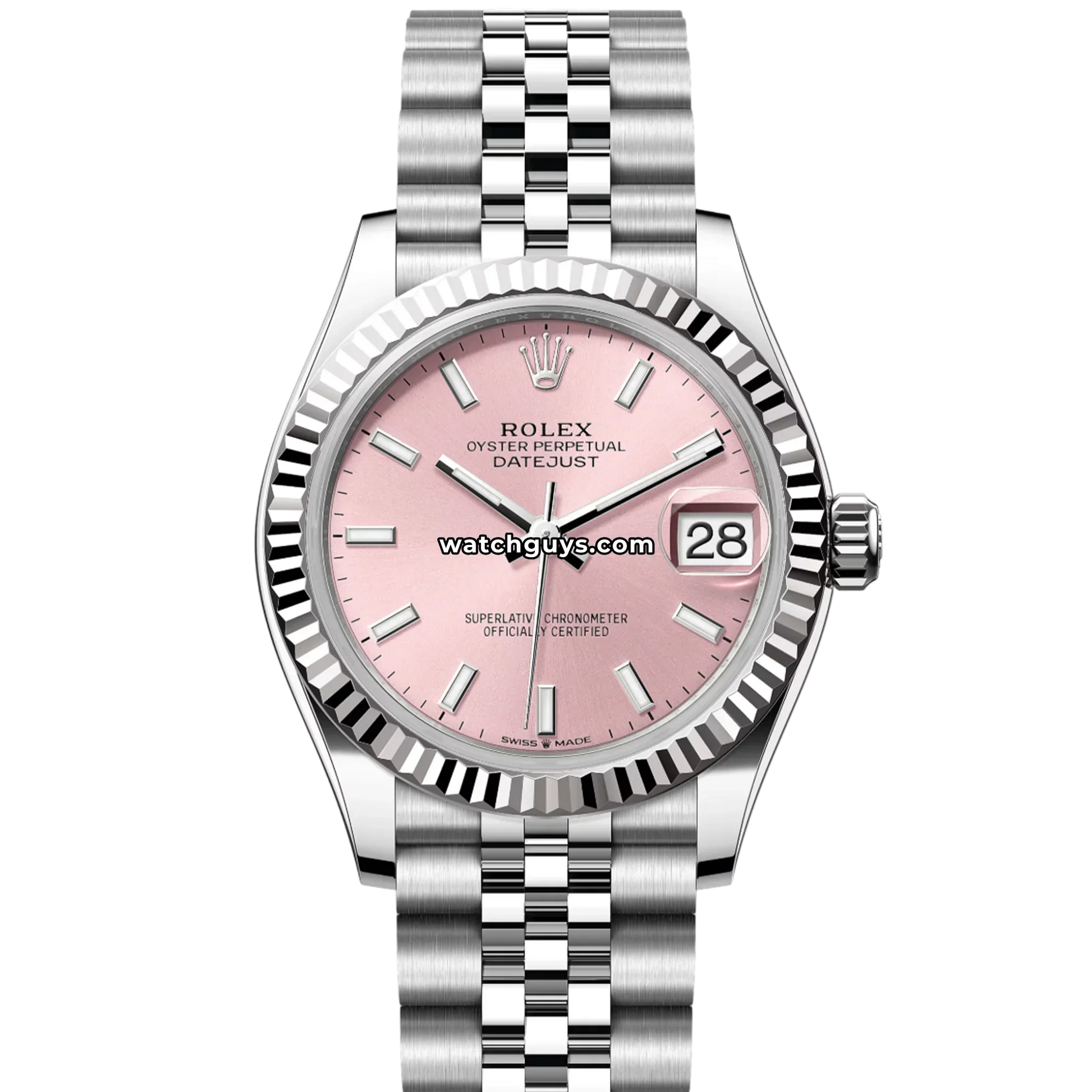 Rolex Datejust 278274 Pink Index Jubilee