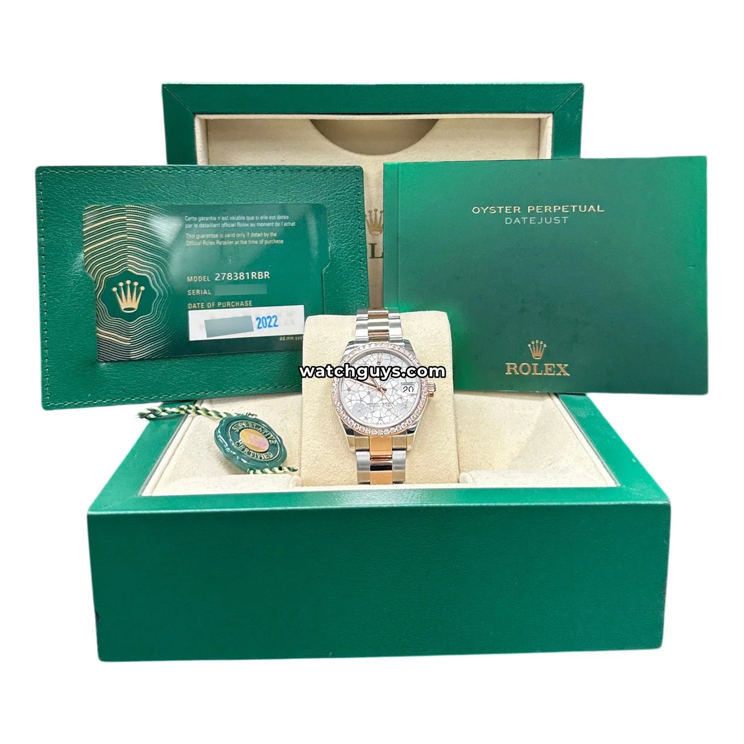 Rolex Datejust 278381RBR Raindrop Diamond