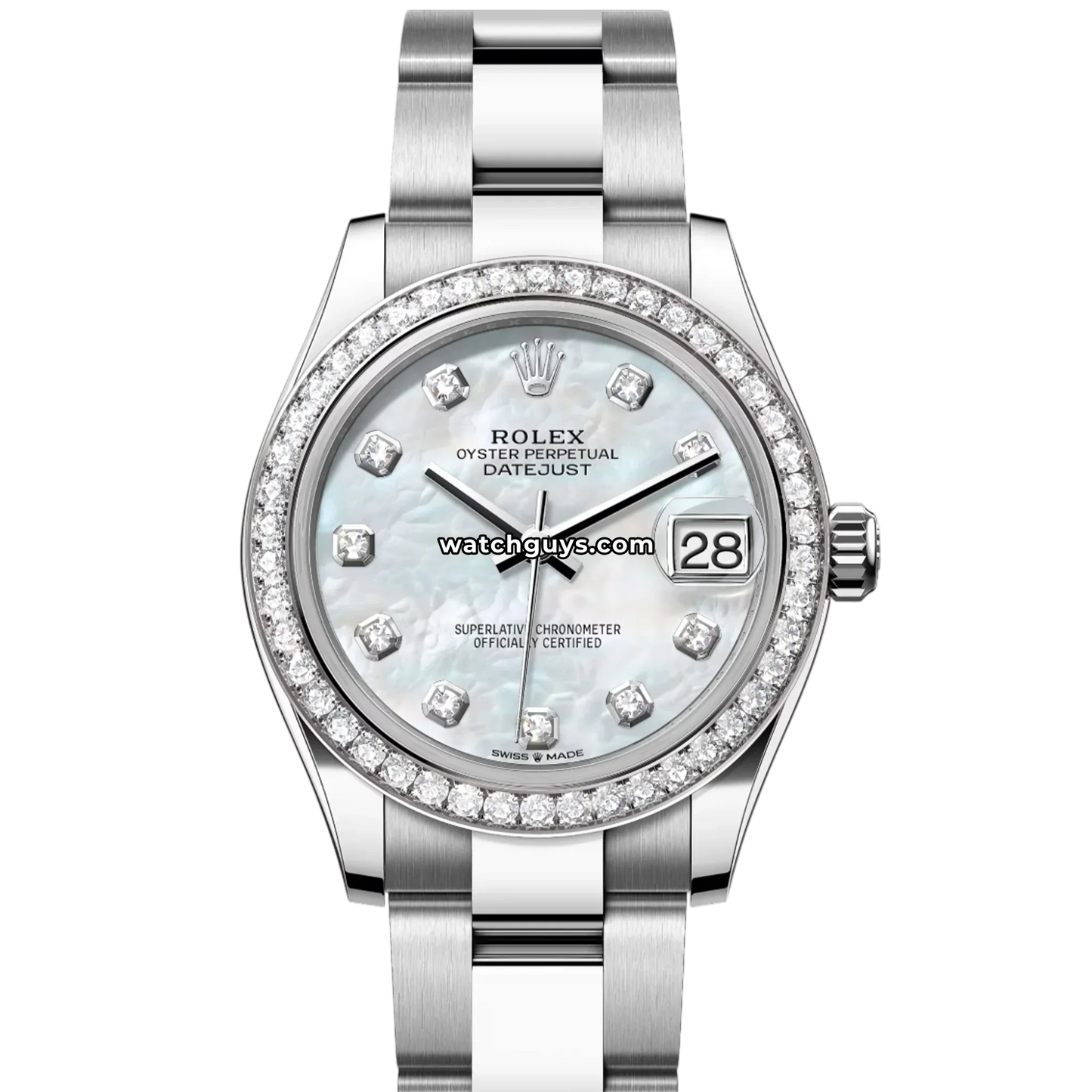 Rolex Datejust 278384RBR Mother of Pearl Diamond Oyster