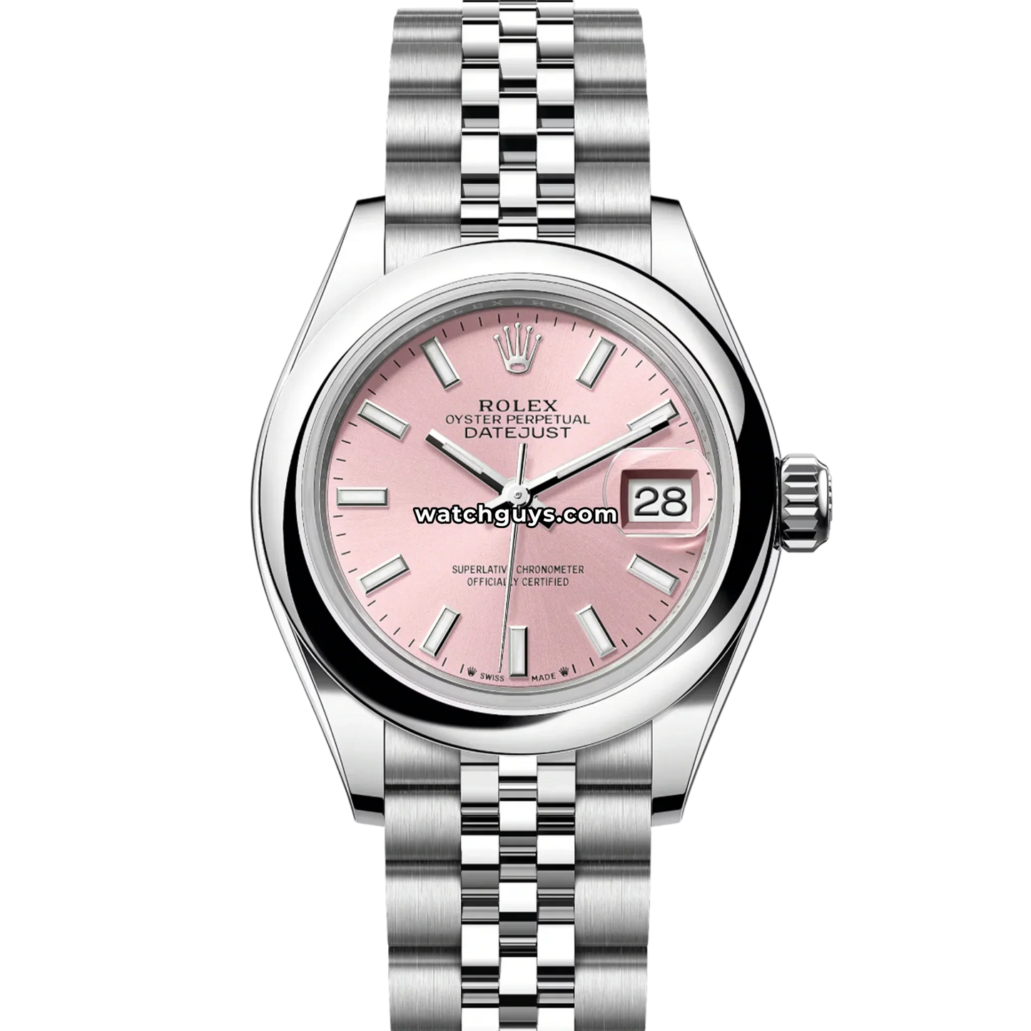 Rolex Datejust 279160 Pink Index Jubilee