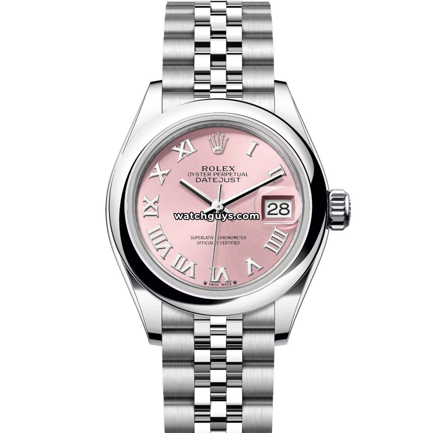 Rolex Datejust 279160 Pink Roman Jubilee