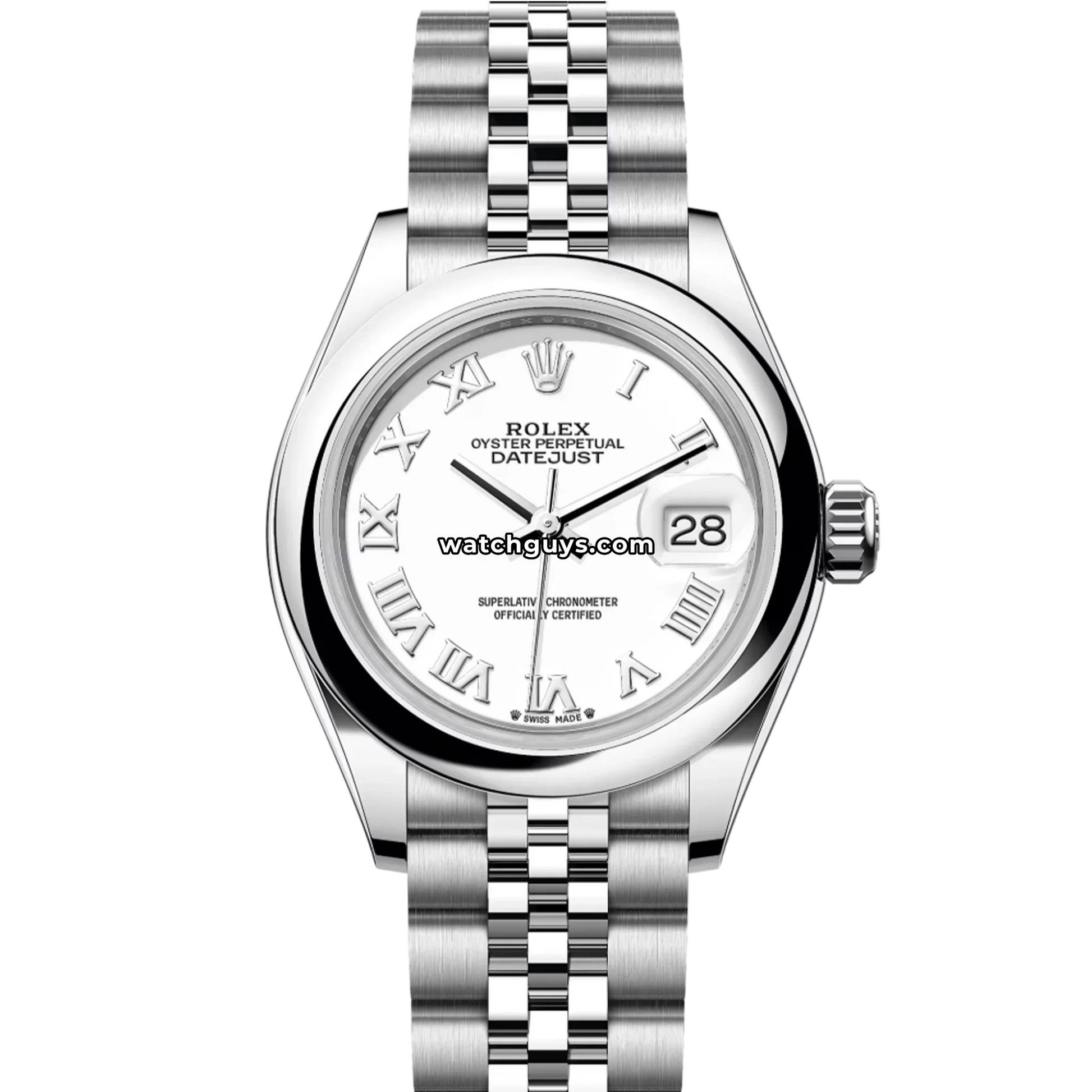 Rolex Datejust 279160 White Roman Jubilee