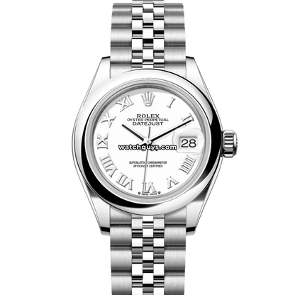 Rolex Datejust 279160 White Roman Jubilee