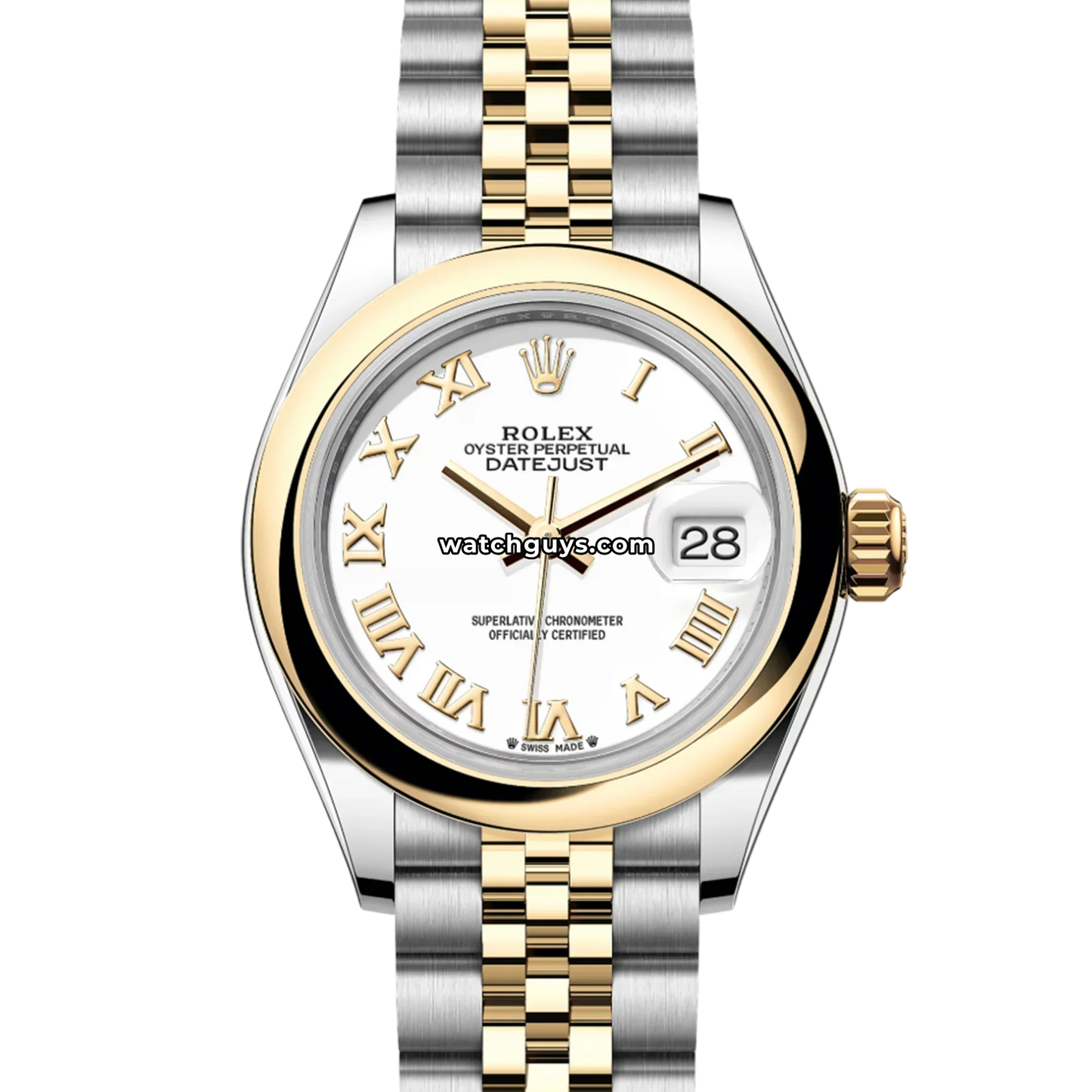 Rolex Datejust 279163 White Roman Jubilee