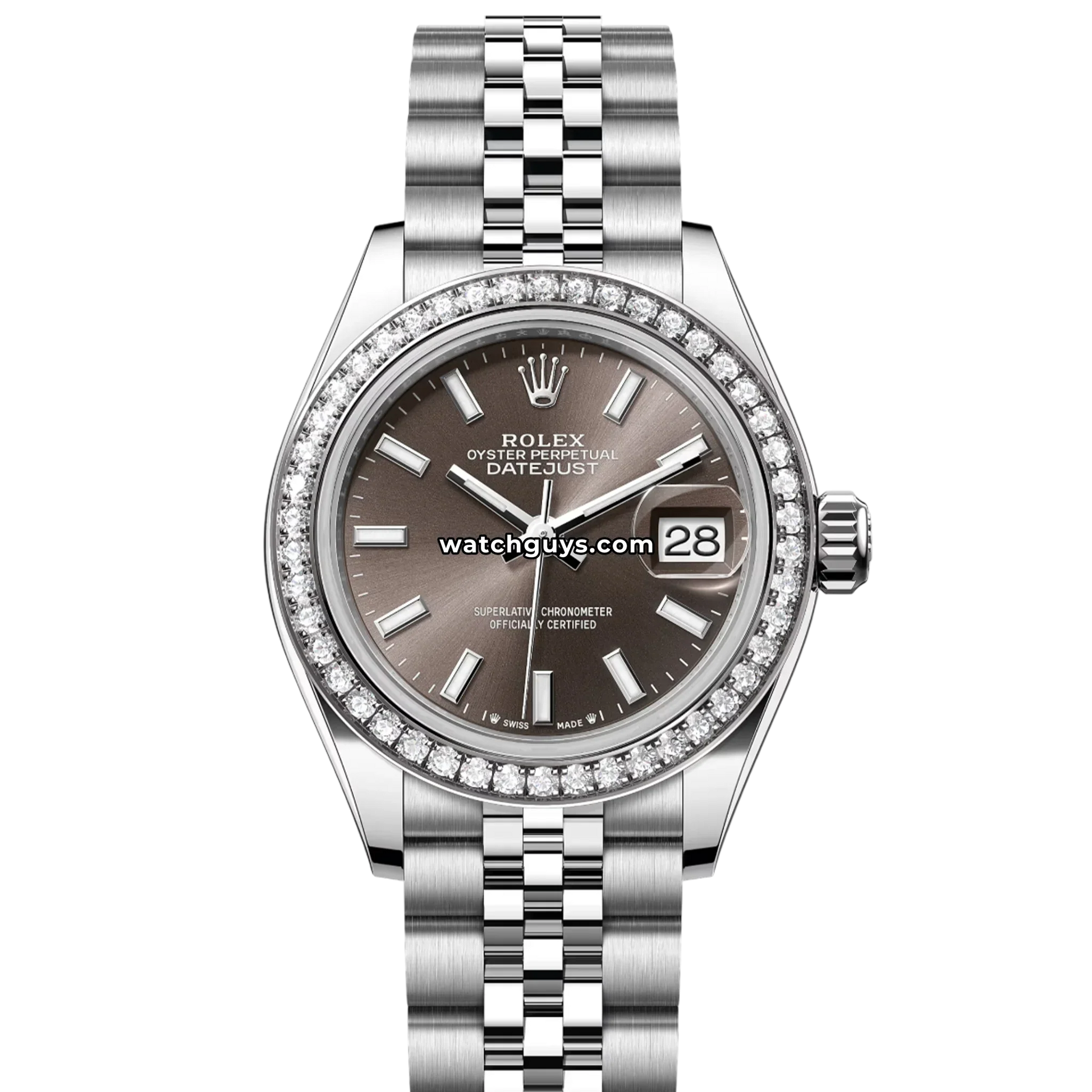 Rolex Datejust 279384RBR Dark Grey Index Jubilee