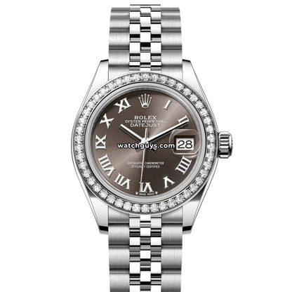 Rolex Datejust 279384RBR Dark Grey Roman Jubilee