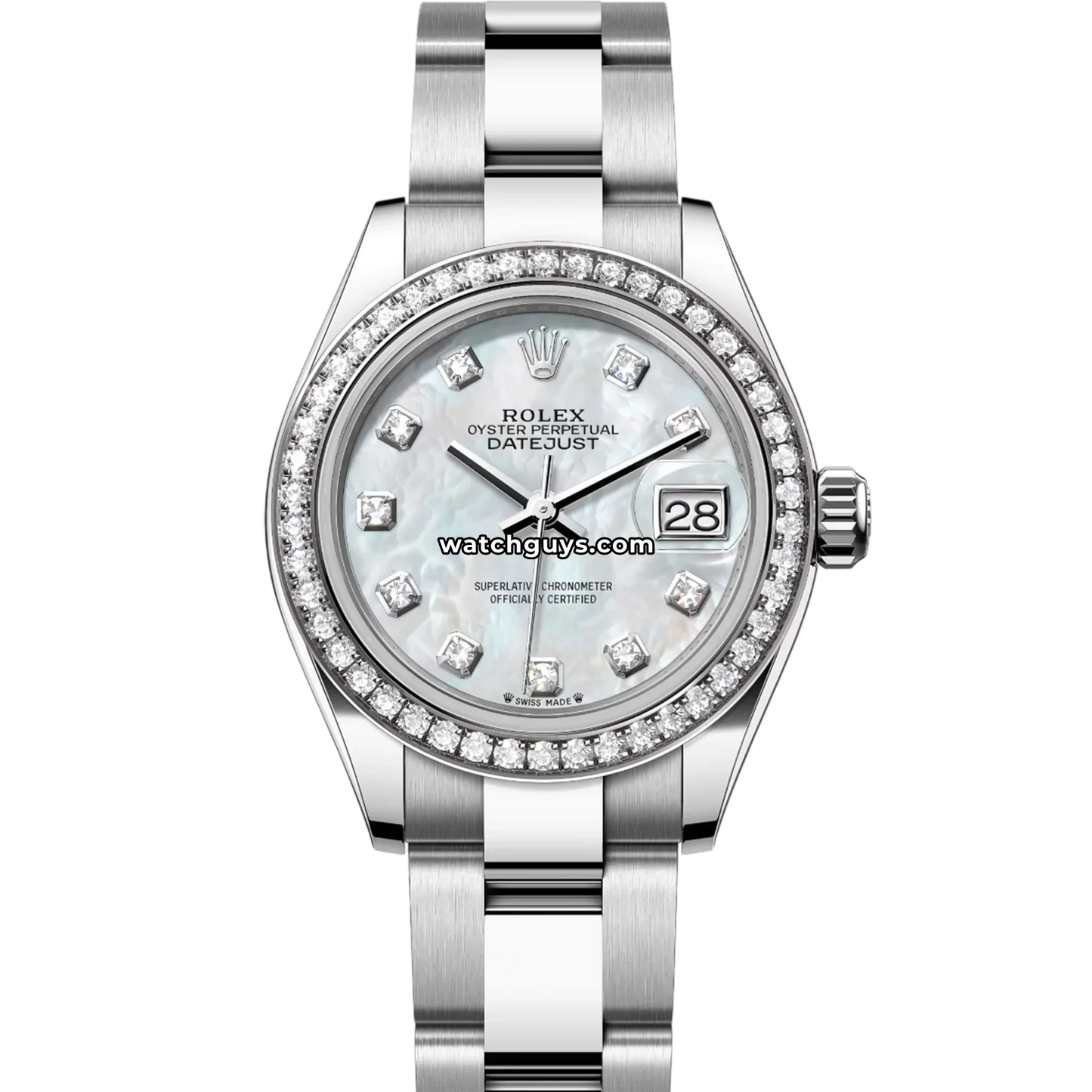 Rolex Datejust 279384RBR Mother of Pearl Diamond Oyster