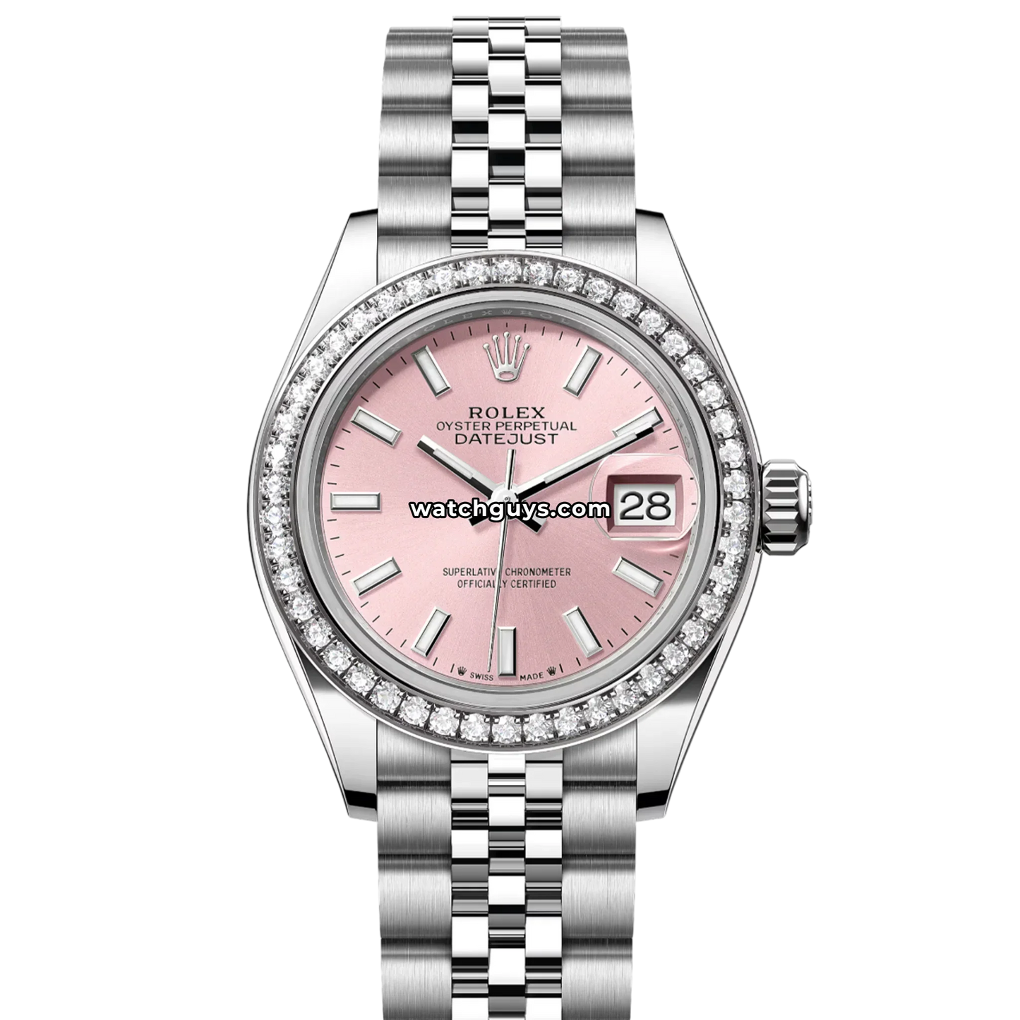 Rolex Datejust 279384RBR Pink Index Jubilee
